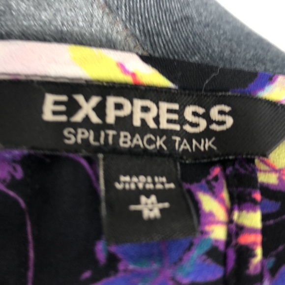Express Floral Split Back Tank Size M - Picture 5 of 6